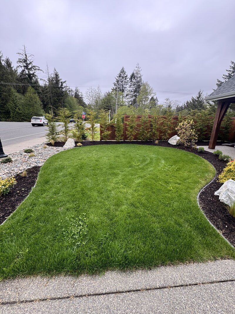 Healthy green residential lawn after Elite treatment